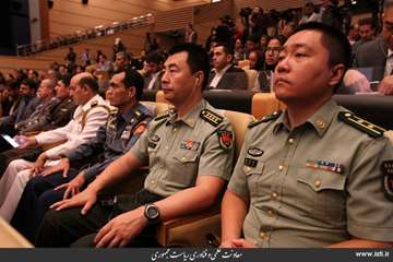 Opening ceremony of the 9th international exhibition of aerial industry in Iran (Iran Air Show)